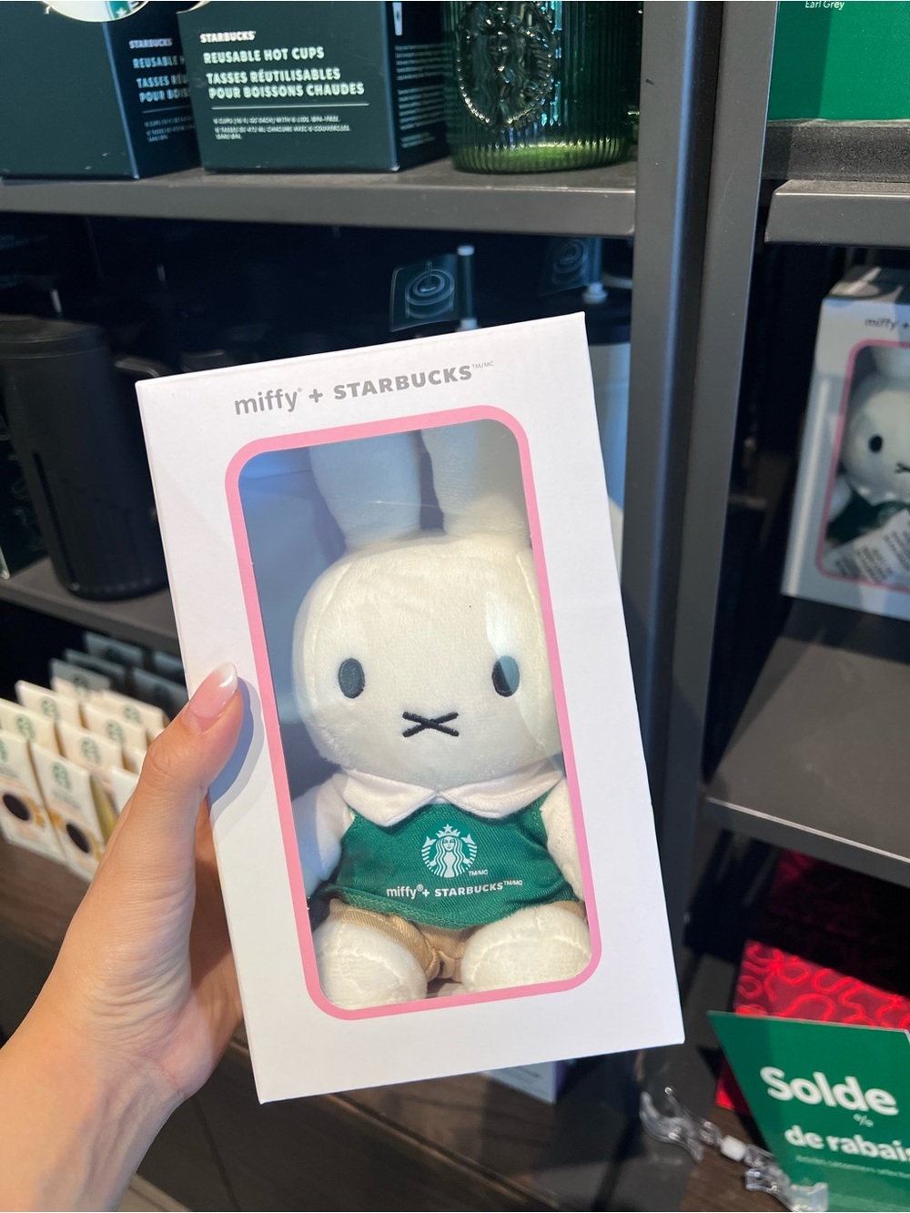 miffy Plush Doll - White & Green Boxed Collectible